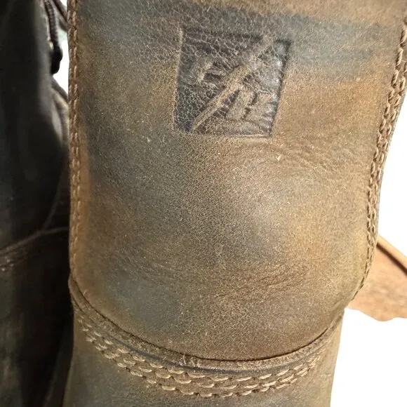 Carolina Mens Non-Metallic Toe Work Boots Size 12D Leather Upper Brown