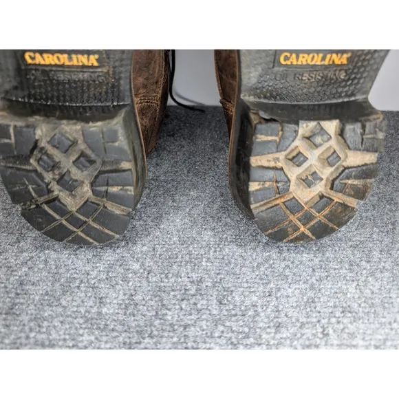 Carolina Poplar Men's 8&quot; Leather Composite Safety Toe Logger Boots Size 8 D