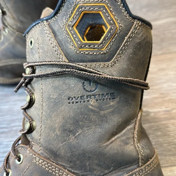 Carolina safety work boots size 12  COPPICE COMP TOE SQUARE TOE LOGGER