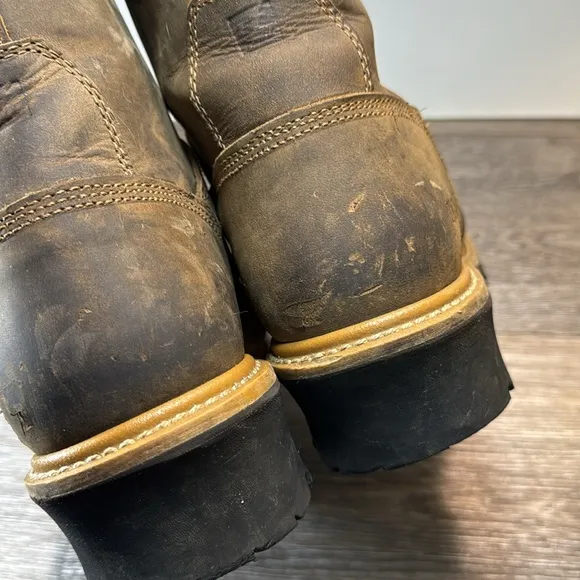 Carolina safety work boots size 12  COPPICE COMP TOE SQUARE TOE LOGGER