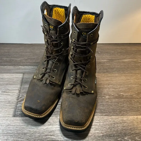 Carolina safety work boots size 12  COPPICE COMP TOE SQUARE TOE LOGGER
