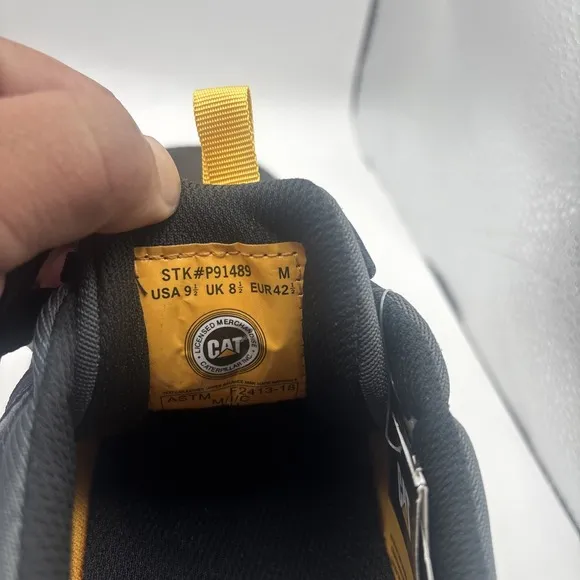 CAT Carbon Composite Toe Work Men's Shoe Slip Resistant EH 600 volts Protection
