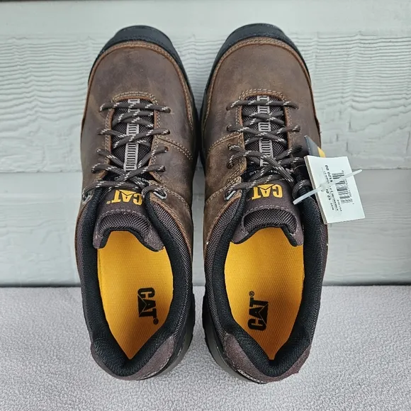 CAT Caterpillar Streamline 2.0 Leather Composite Toe Work Shoes Men SZ 12 Clay