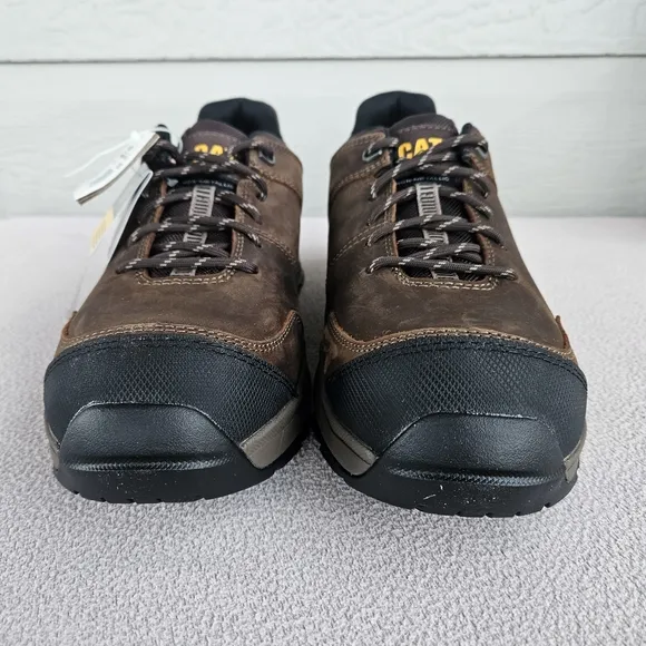 CAT Caterpillar Streamline 2.0 Leather Composite Toe Work Shoes Men SZ 12 Clay