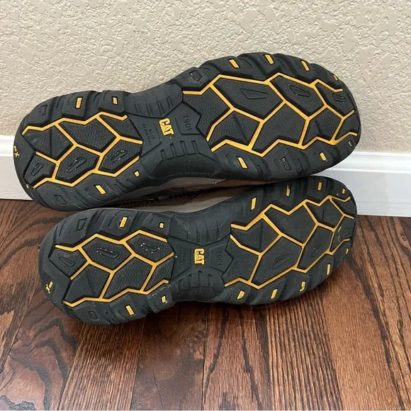 CAT Men Caterpillar Argon Composite Toe Work Shoe Leather Size 11.5 P89957 $150,