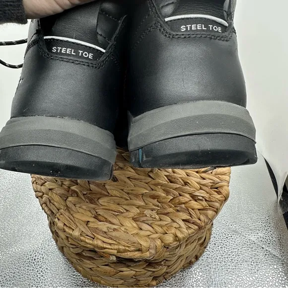 Caterpillar Steel Toe Black Boots