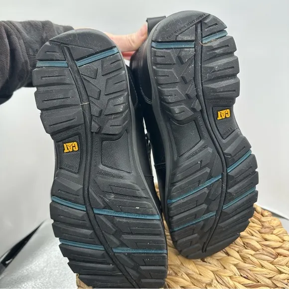 Caterpillar Steel Toe Black Boots