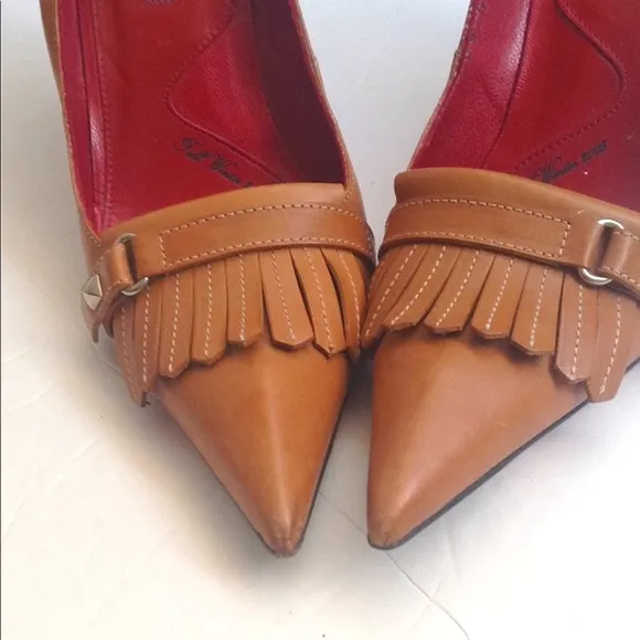 CESARE PACIOTTI - Vintage Luxury Leather Kiltie Heels; 2005 Fall/Winter Shoes