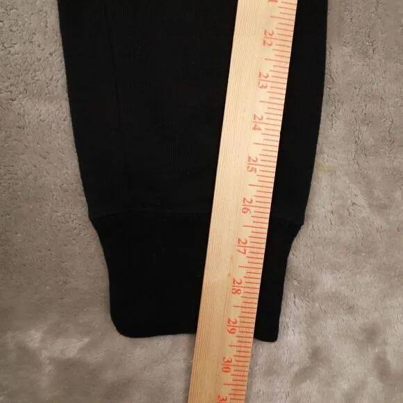 Champion Black Reverse‎ Weave Red Velvet Spellout Joggers size Large