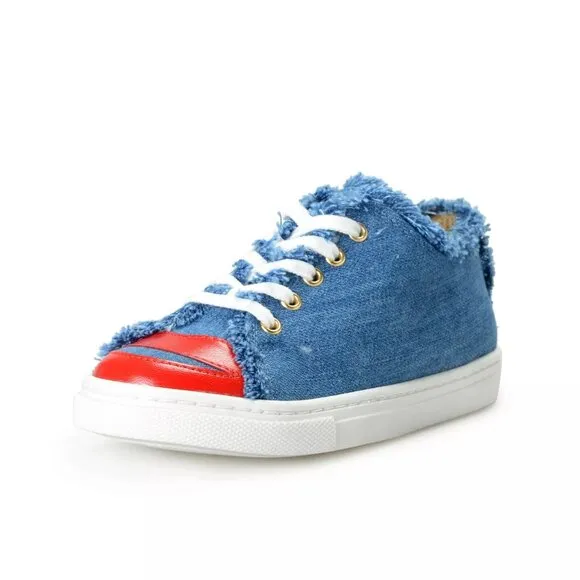 Charlotte Olympia Sneakers Girls Denim Leather