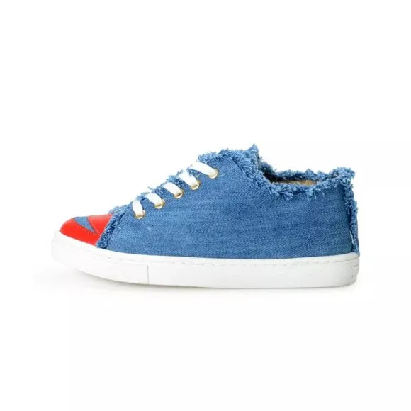 Charlotte Olympia Sneakers Girls Denim Leather