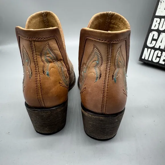 Circle G by Corral Women Cowgirl Embroidery Q0143 Size 7.5 M Western Boots