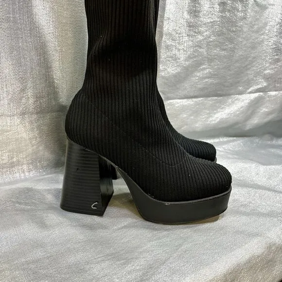 Circus NY  Simone By Sam Edelman Women's Black Knee High Boots Size 6M (36)