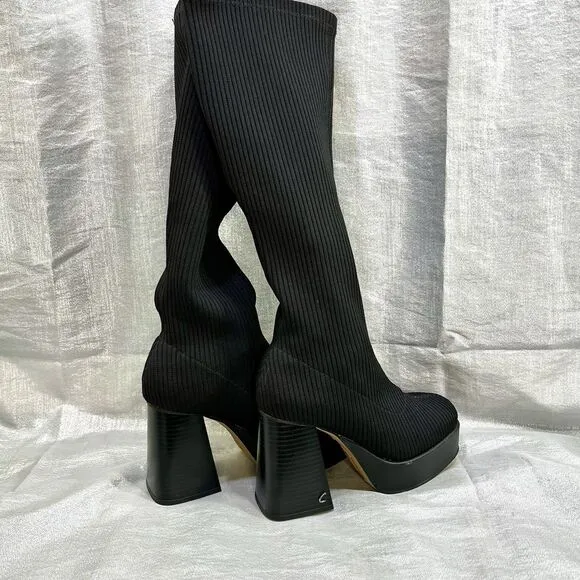 Circus NY  Simone By Sam Edelman Women's Black Knee High Boots Size 6M (36)