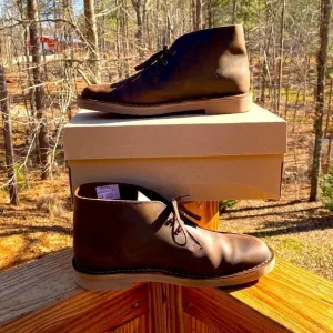 Clarks Bushacre 2 Boot Mens Brown Leather Lace Up Shoes Size 11 26034135