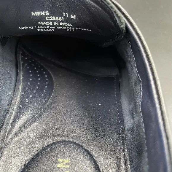 Cole Haan Buckland Shoes Mens 11 M Cap Toe Oxford Black Leather C28881