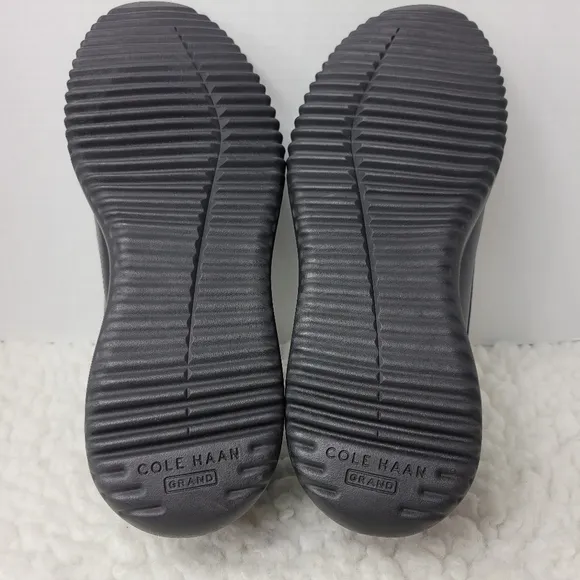 Cole Haan Grand  Plain Toe Men's 8.5 Oxford Black Leather Shoes C38222