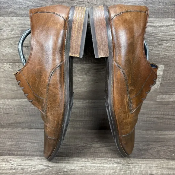 Cole Haan Lenox Hill Leather Cap Toe Oxford Brown Mens US Size 13 C11632 Shoes