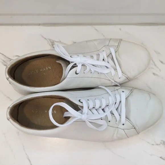 Cole Haan Men's Grand OS White Leather Crosscourt Sneakers 11