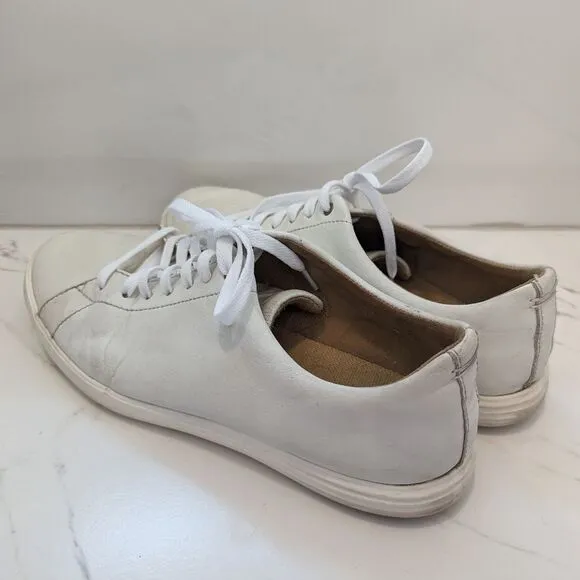 Cole Haan Men's Grand OS White Leather Crosscourt Sneakers 11