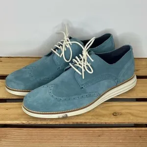 Cole Haan Original Grand Wingtip Vintage Indigo oxford men's shoes size 11