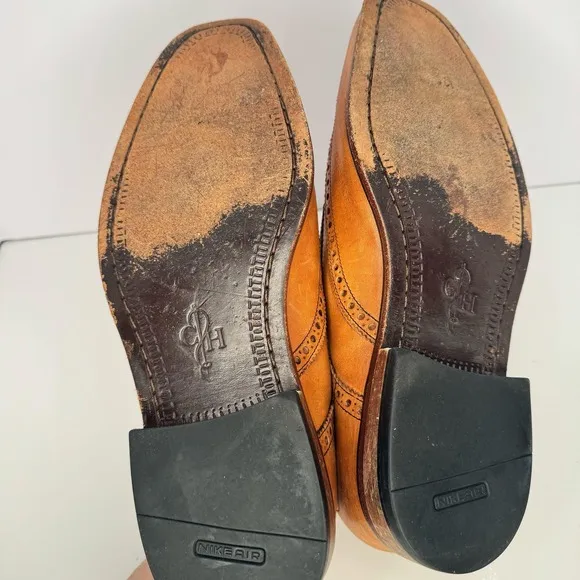 Cole Haan Williams Wingtip Brown Leather Oxford Dress Shoes Sz 11 Wedding Work