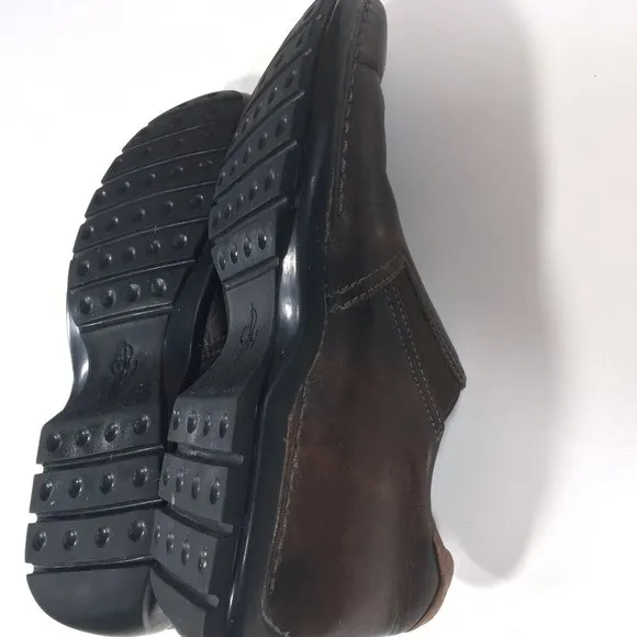 Cole Haan Zeno Slip On Shoes Mens Size 9M Brown Leather C07486 Split Toe