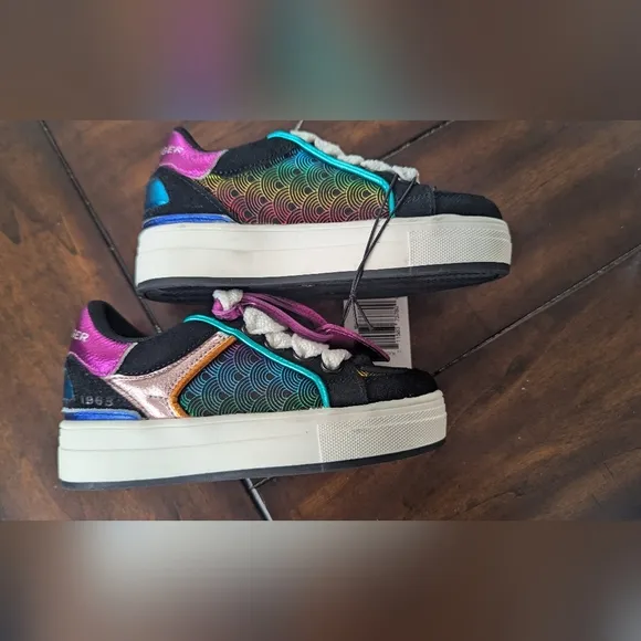 Colorful Kids Sneakers with White Laces