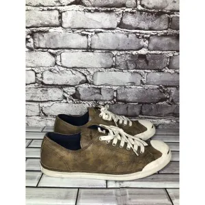 Converse Unisex Jack Purcell Brown Leather Sneakers Shoes Men’s Sz 9M US/42.5EU
