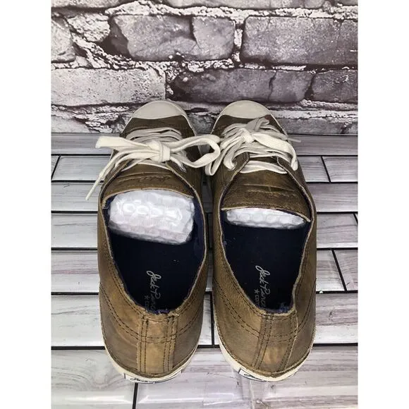 Converse Unisex Jack Purcell Brown Leather Sneakers Shoes Men’s Sz 9M US/42.5EU