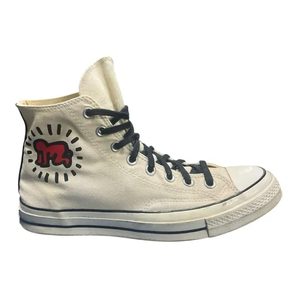 Converse x Keith Haring Radiant Baby Hi Top Shoes Sneakers Size 10
