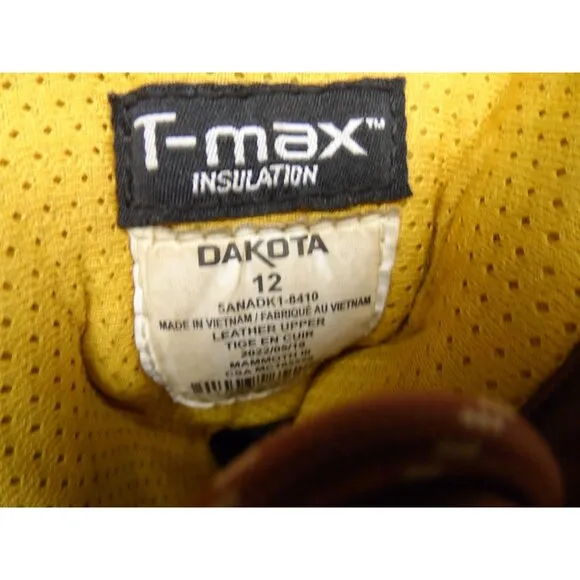 DAKOTA Men's 8'' 8410 Composite Toe Comp. Plate Injected Work Boots Brown Size 1