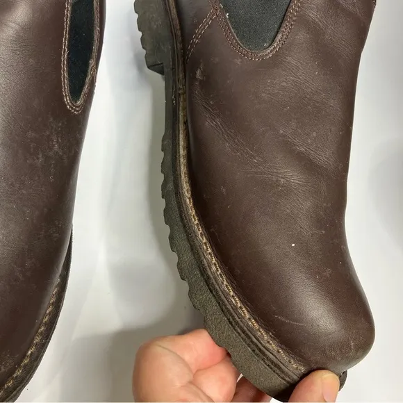 Danner Romeo 3” work boot slip on shoes brown hot leather size 14