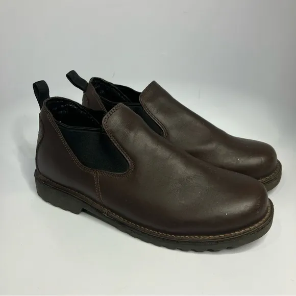 Danner Romeo 3” work boot slip on shoes brown hot leather size 14