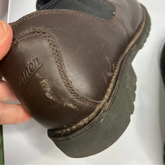 Danner Romeo 3” work boot slip on shoes brown hot leather size 14