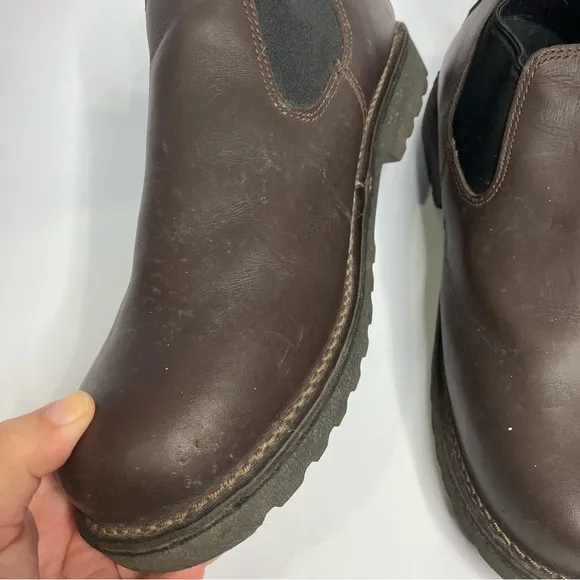 Danner Romeo 3” work boot slip on shoes brown hot leather size 14