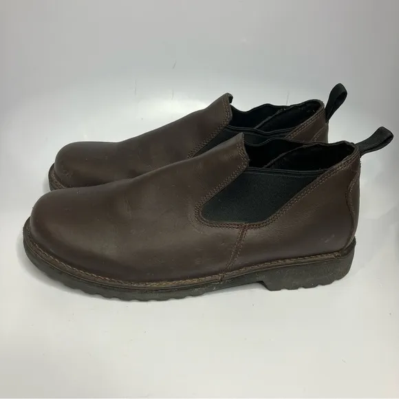 Danner Romeo 3” work boot slip on shoes brown hot leather size 14