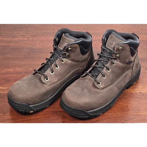 Danner Womens Size 10M Caliper 5&quot; Brown Leather Waterproof Work Boots 19460 USA