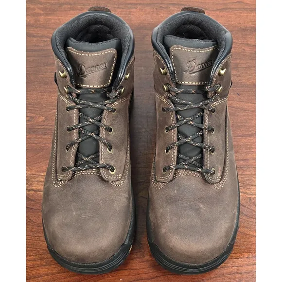 Danner Womens Size 10M Caliper 5&quot; Brown Leather Waterproof Work Boots 19460 USA