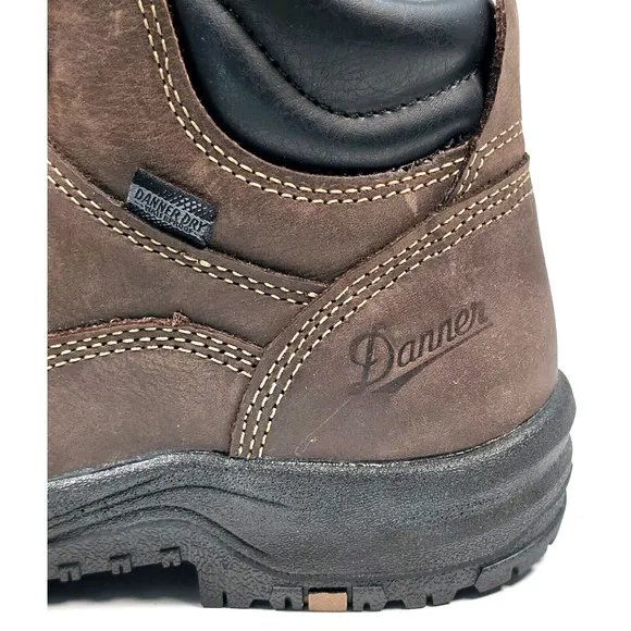 Danner Womens Size 7 W Caliper 5&quot; Brown Leather Waterproof Work Boots 19460