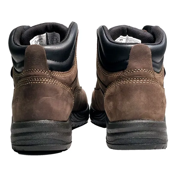 Danner Womens Size 7 W Caliper 5&quot; Brown Leather Waterproof Work Boots 19460
