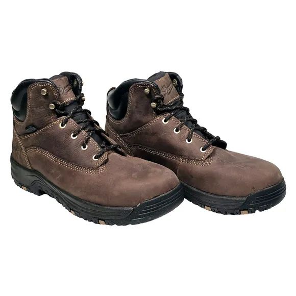 Danner Womens Size 9.5W Caliper 5&quot; Brown Leather Waterproof Work Boot 19460 USA