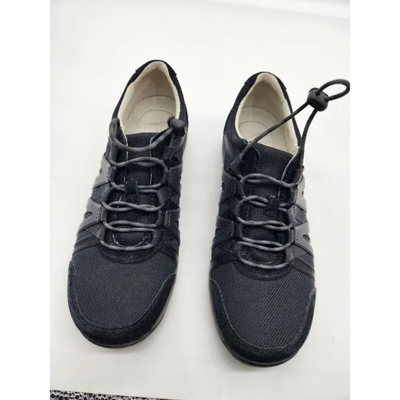 Dansko Henriette Womens Size 37 Black Suede Comfort Walking Sneakers Shoes (155)
