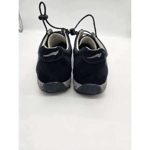 Dansko Henriette Womens Size 37 Black Suede Comfort Walking Sneakers Shoes (155)