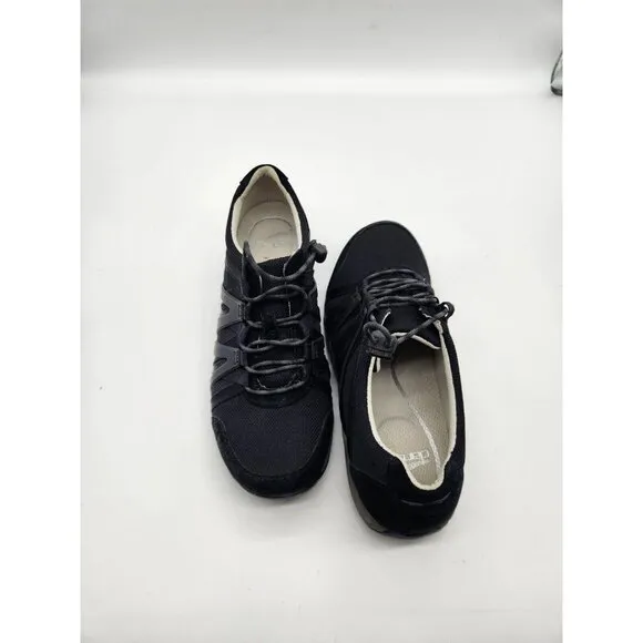 Dansko Henriette Womens Size 37 Black Suede Comfort Walking Sneakers Shoes (155)