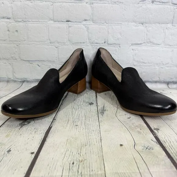 Dansko Preston Women Size 6.5-7 US  37 EU Black Fashion Career Heel Loafer