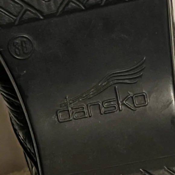 Dansko Professional Clogs Black Tooled Womens Euro Size 36 US 5.5 VGUC