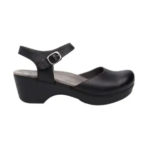 Dansko Women's Sam Shoes - Black Soft Full Grain