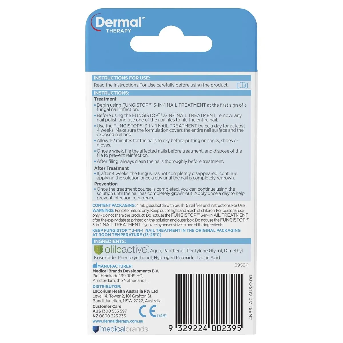 Dermal Therapy Fungistop 4mL