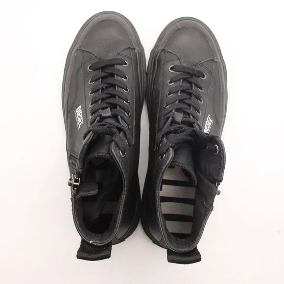 Diesel S-ATHOS DV Mid Men's Size 12 Black Sneakers Zip Lace Up Shoes RN93243